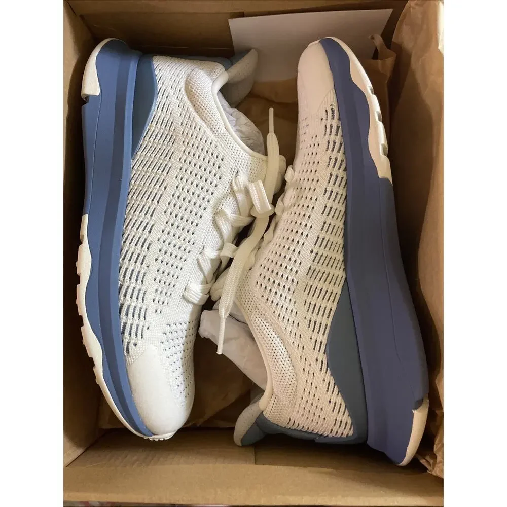 Fitflop Womens Vitamin FFX Sail Blue Knit Sports Sneakers Sz 5.5 Medium